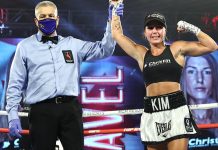 Kim Clavel brille avec une victoire éclatante contre Mayela Perez à Montréal Comme elle le devait, Kim Clavel domine la Mexicaine Mayela Perez